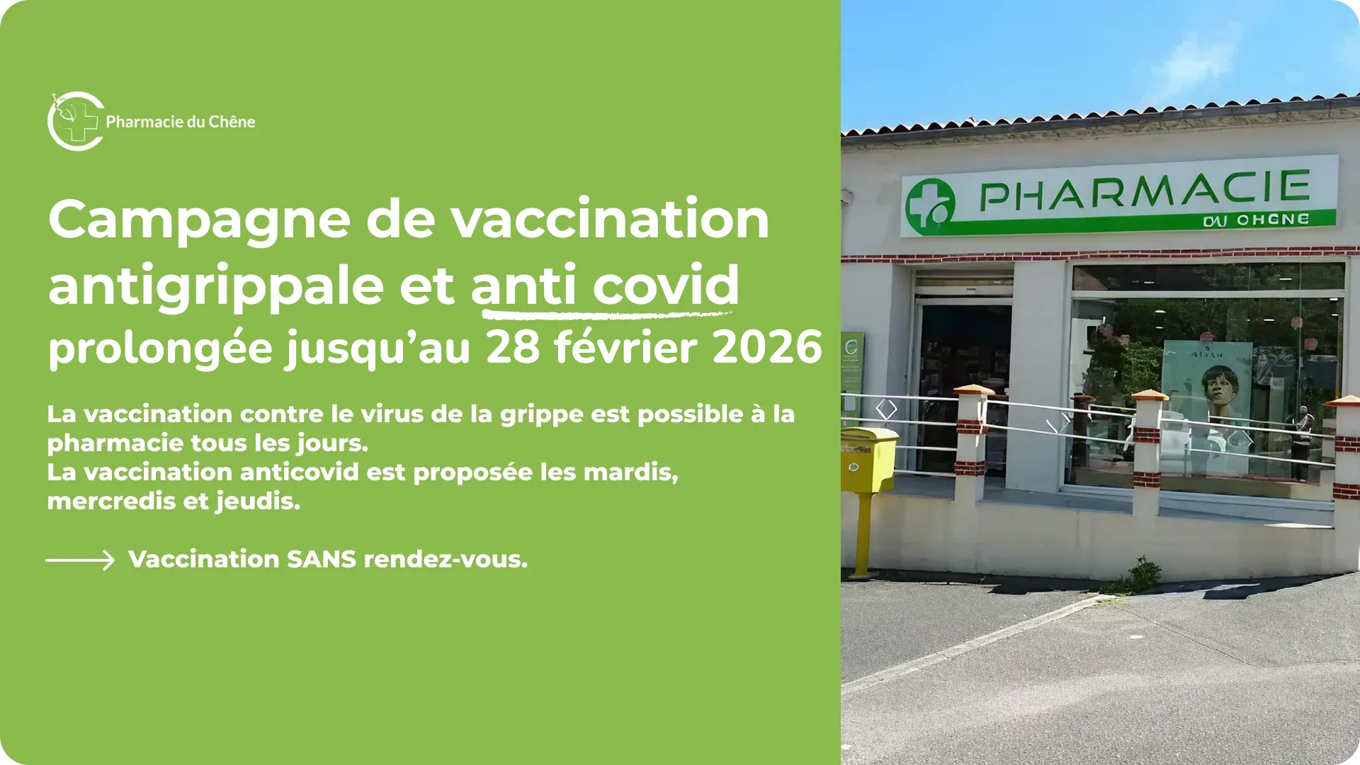 Pharmacie Du Chene Pharmacie Vertou Pop Up2026